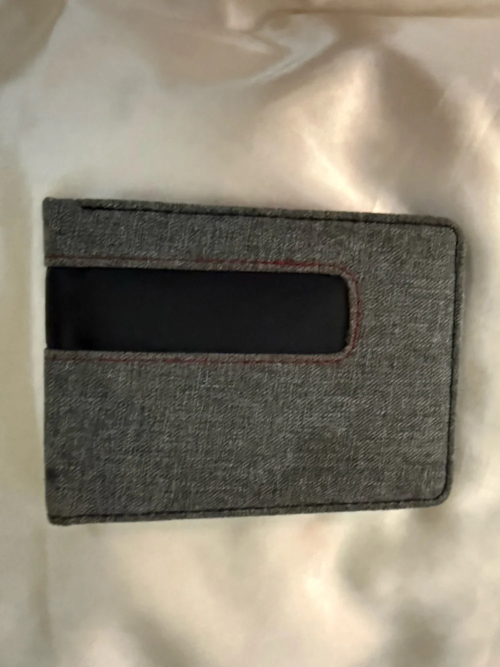 PUMA Men's Grey Bi-Fold Wallet with Black Accent